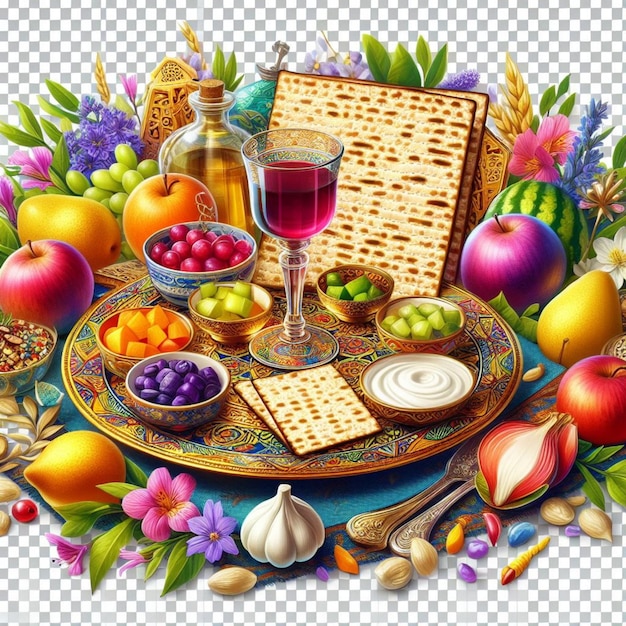 Transparent elements of Passover event for social media use