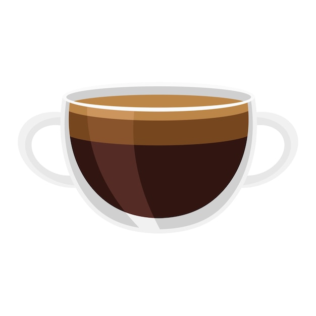 transparent glass coffee cup