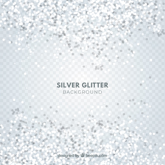 Vector transparent glitter background