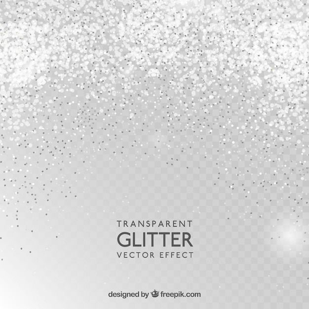 Vector transparent glitter background