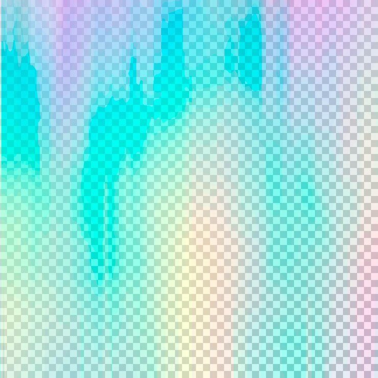 Vector transparent holographic vector texture rainbow foil unicorn iridescent background hologram shine