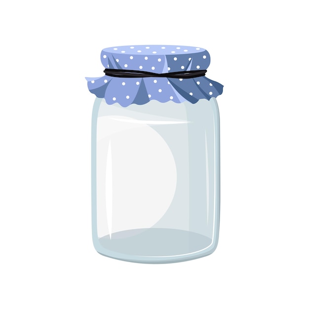 Vector transparent jar