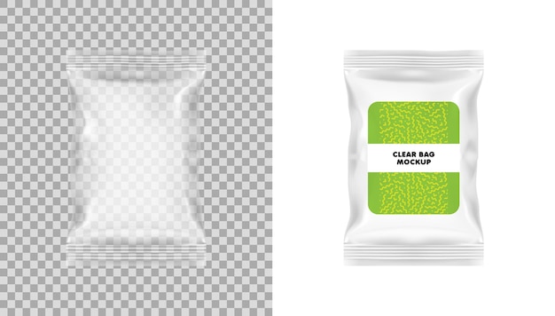 Transparent packaging for snacks chips sugar spices or other food