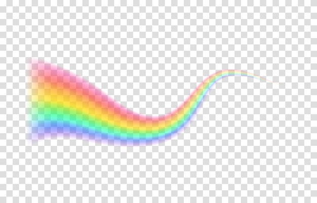 Transparent rainbow Vector illustration