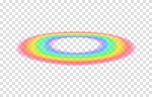 Illustrazione vettoriale arcobaleno trasparente