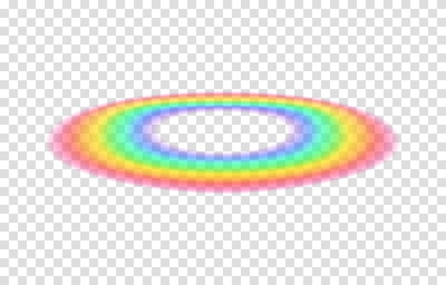 Transparent rainbow Vector illustration