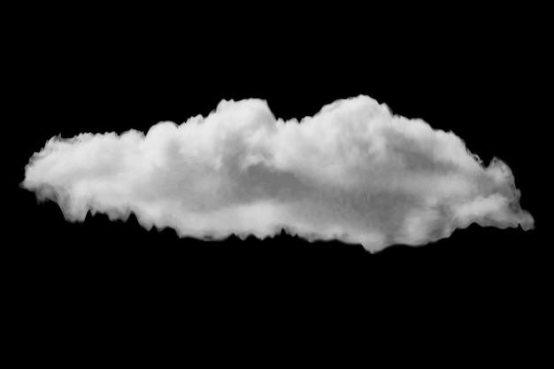 A transparent realistic cloud on a black background can be applied to any background and used as a layer mask.