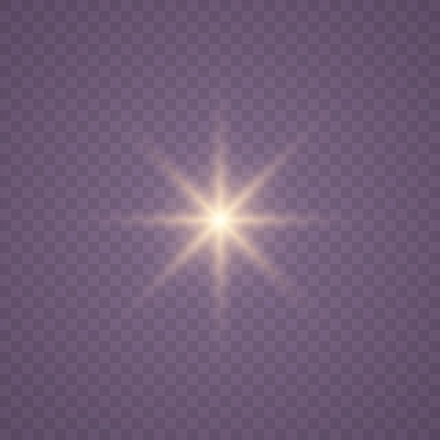 Transparent shining star