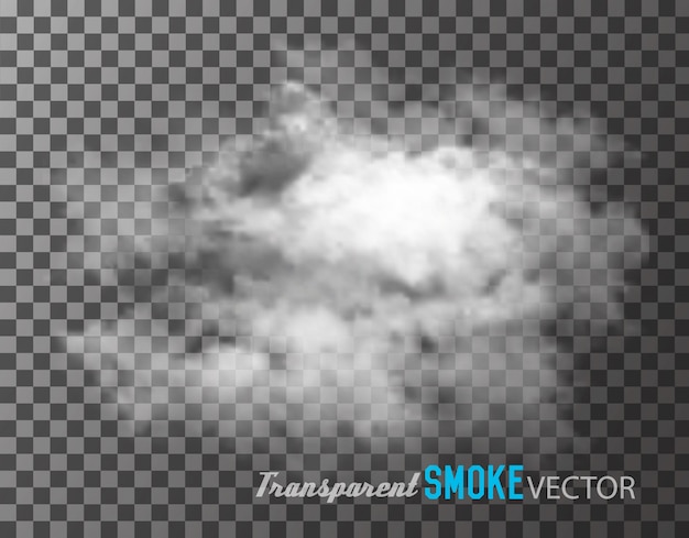 Vector transparent smoke .