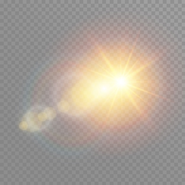 Transparent sunlight special lens flare light effect. christmas abstract pattern. sparkling magic dust particles