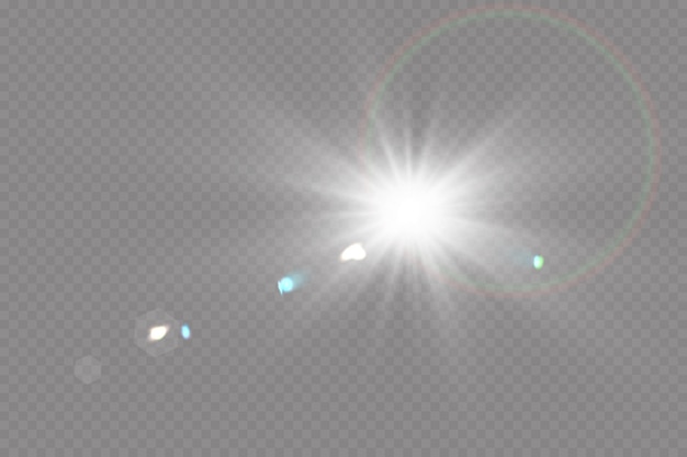 Transparent sunlight special lens flare light effect