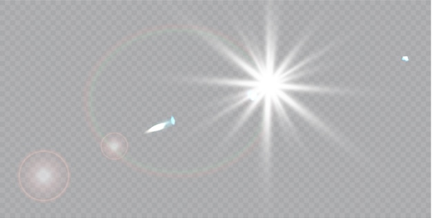 Transparent sunlight special lens flare light effect