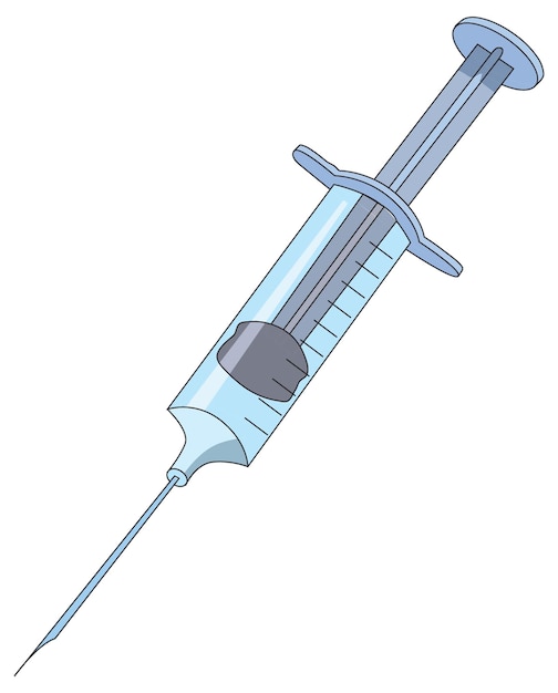Vector a transparent syringe