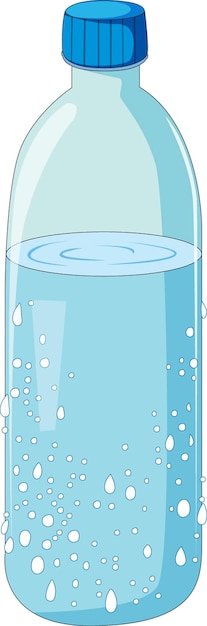 Вектор Прозрачная бутылка с водой