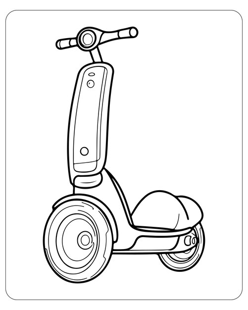 Transport coloring pages for kids