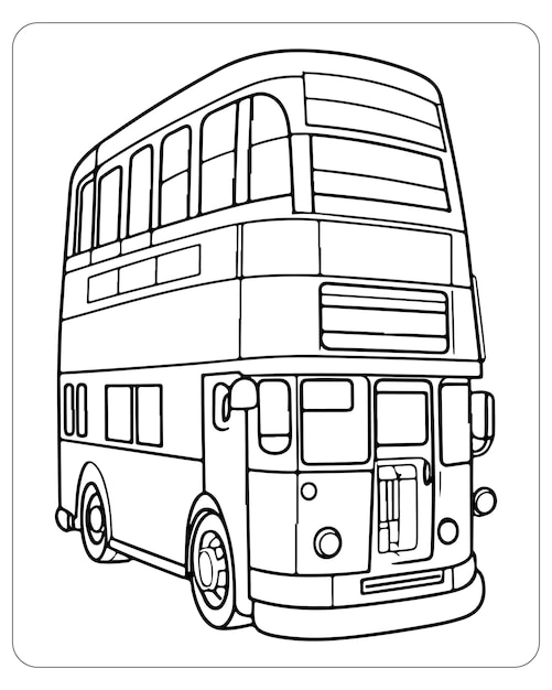 Transport coloring pages for kids