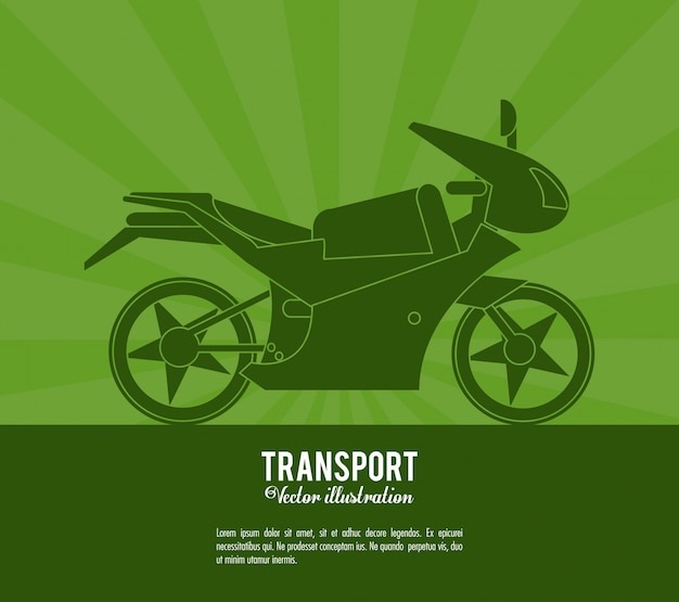 Transport motorcycle vehicle design