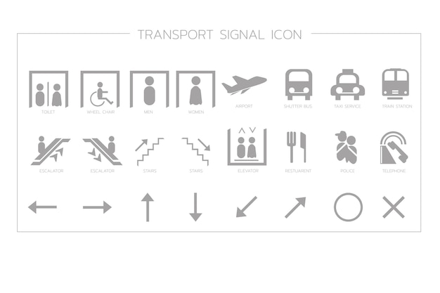 Vector transport signal icon