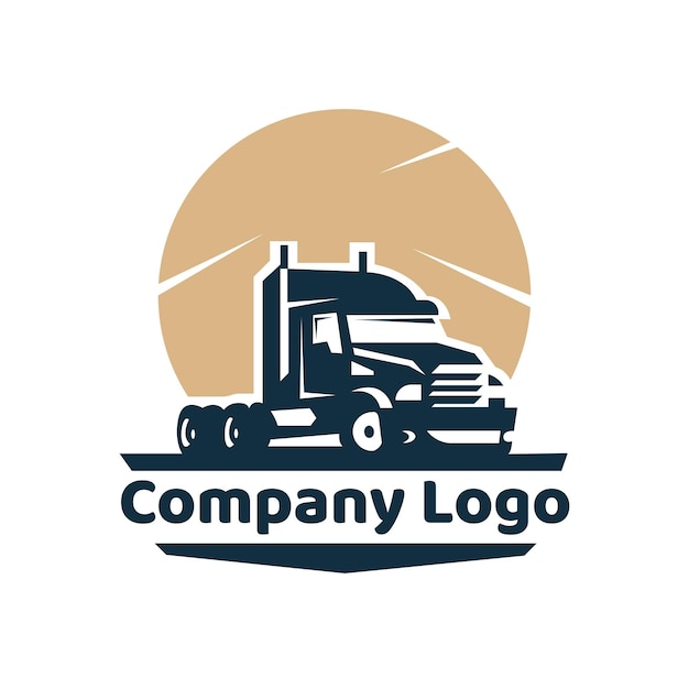 Transport trucking logistics logo vector