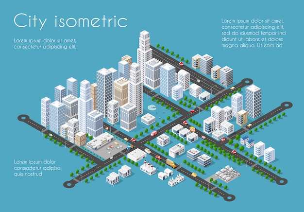 Città di trasporto 3d