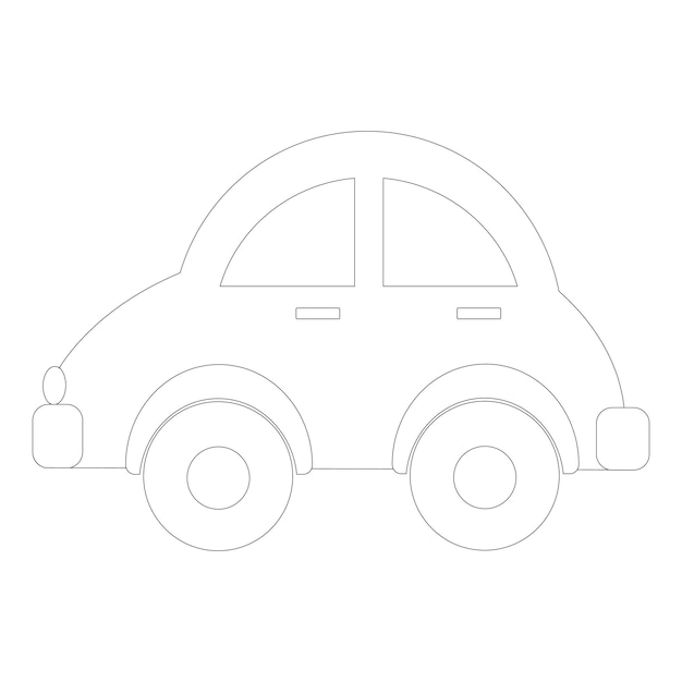 Transportation clipart outline vehicle clipart car