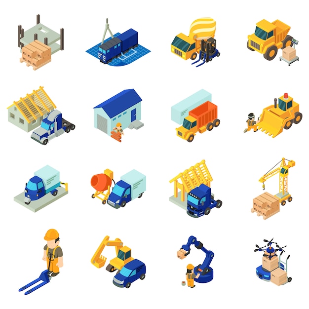 Vector transportation icon set