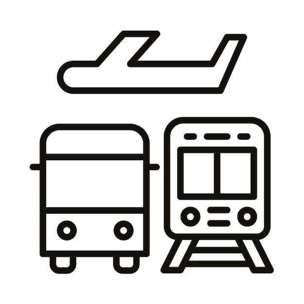 Transportlijn illustratie