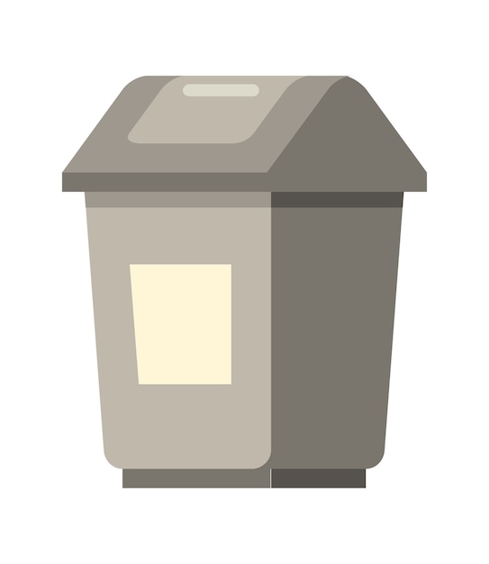 Vector trash bin garbage