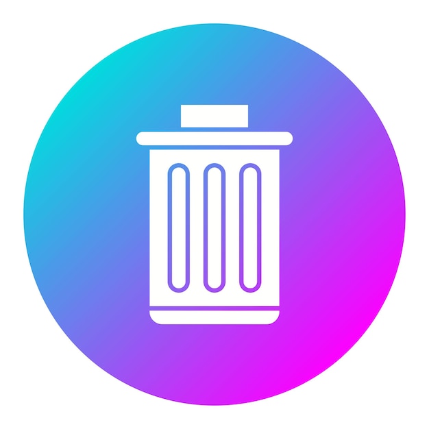 Vector trash bin vector icon can be used for hygiene routine iconset