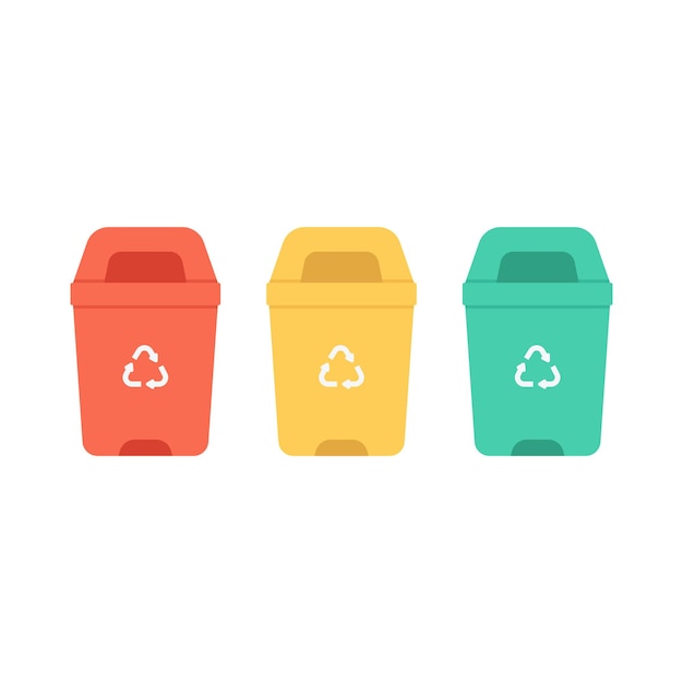 Trash bin vector illustration