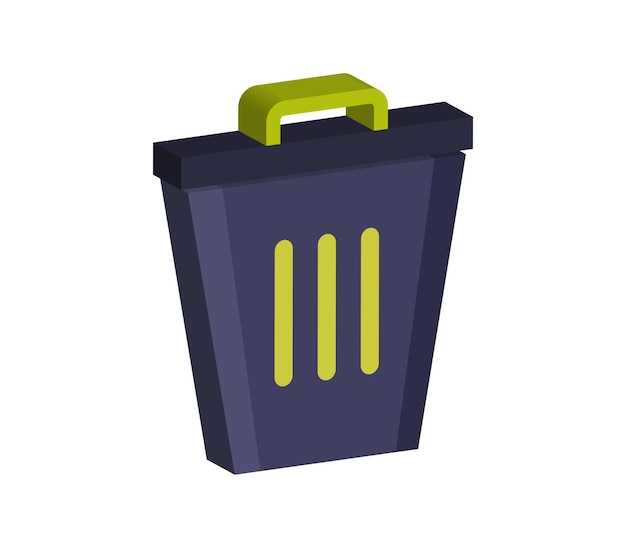 Vector trash bin