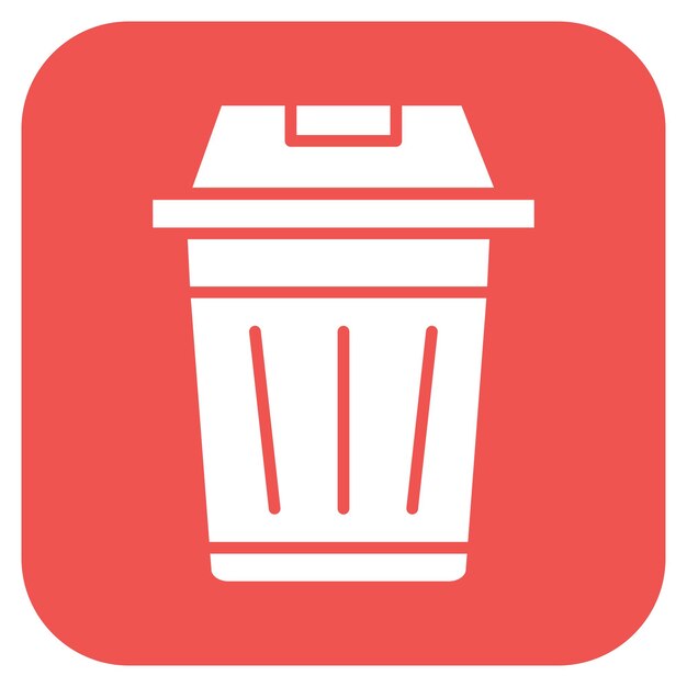 Trash Can icon vector image Can be used for Earth Day