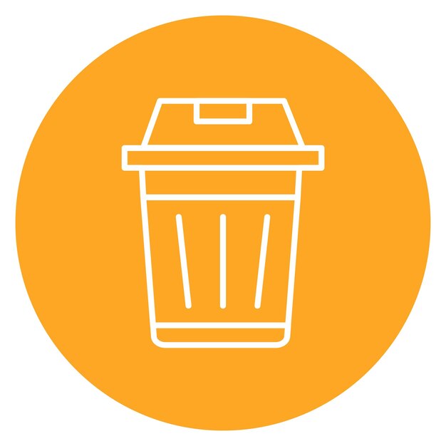 Trash Can icon vector image Can be used for Earth Day