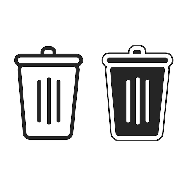 trash can icons
