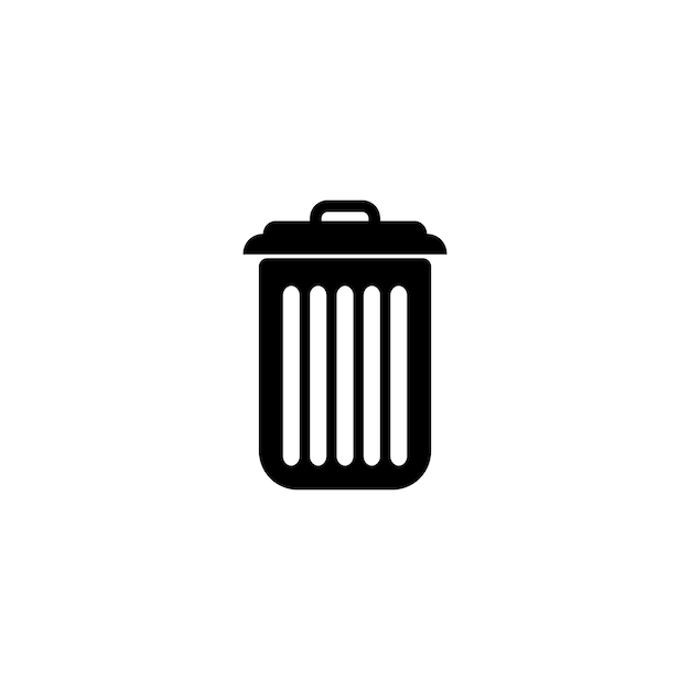 Trash can logo