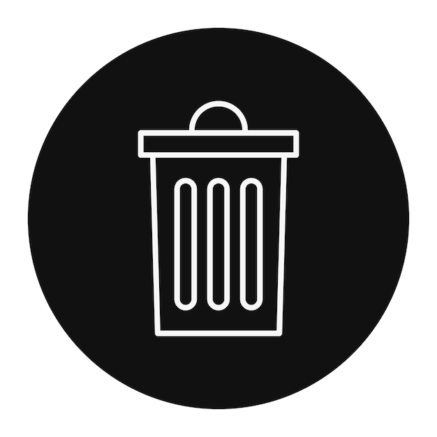 Trash Can Vector Illustration