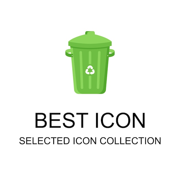 Trash icon collection can be used for digital and print