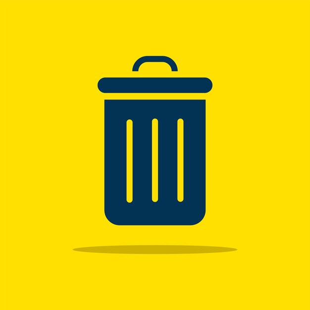 Trash icon ontwerp vector sjabloon