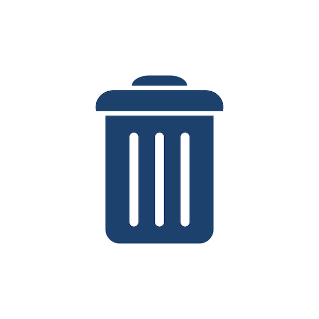 Trash Icon Vector Design template