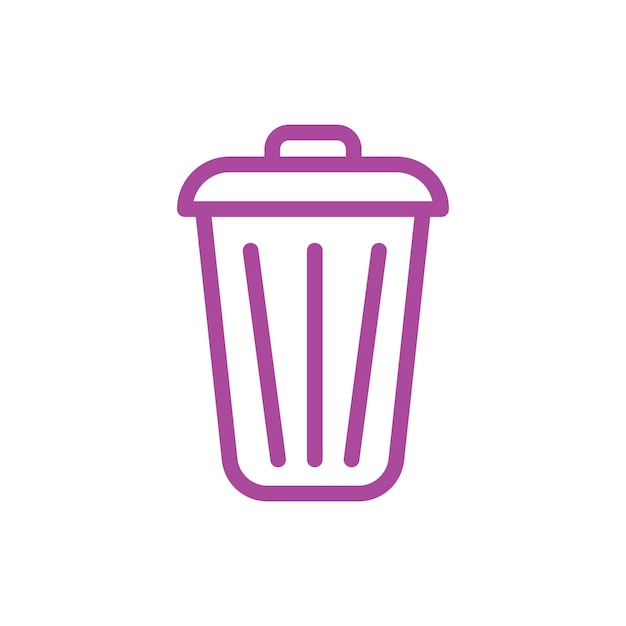 Trash icon vector ontwerp sjablonen