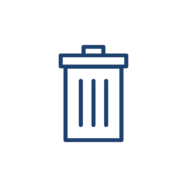 Trash Icon Vector Ontwerp sjabloon