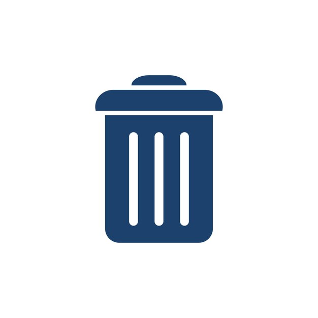 Trash Icon Vector Ontwerp sjabloon