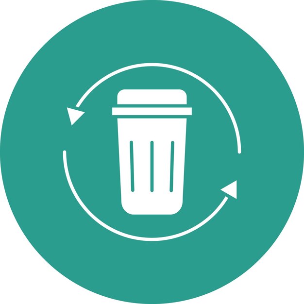 Vector trash recycle icon vector image can be used for ecology