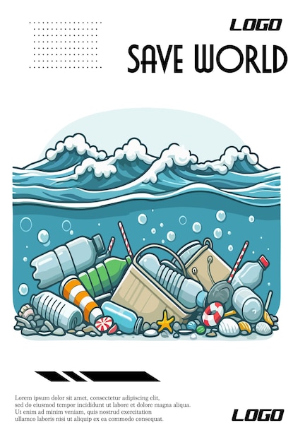 trash on the seabed