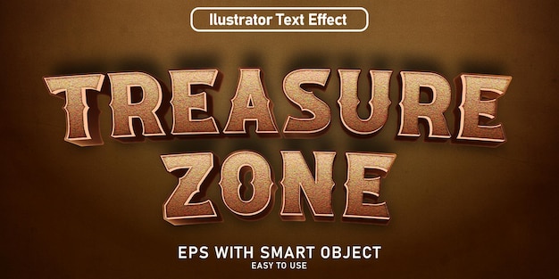 Trasure zone text effect