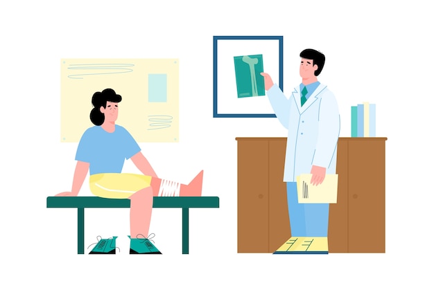 Vector traumatological cabinet illustration