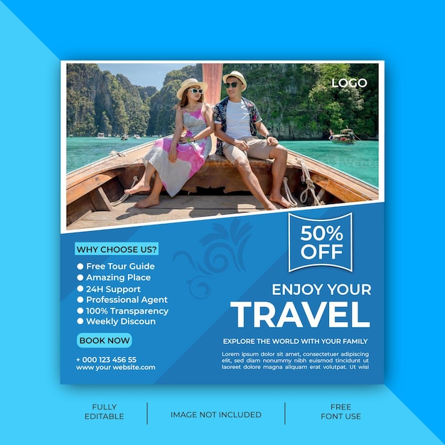 Travel ads design