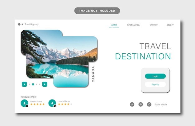travel adventure landing page template