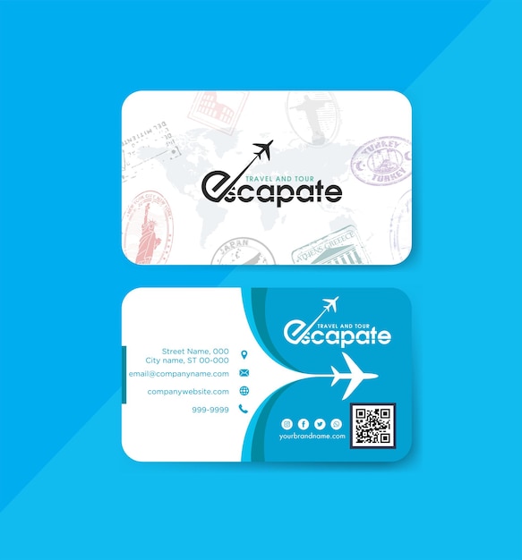 Travel Agency Business Card Templates