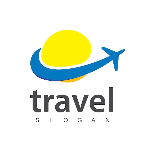 Premium Vector | Travel agency business logo transport logistics ...